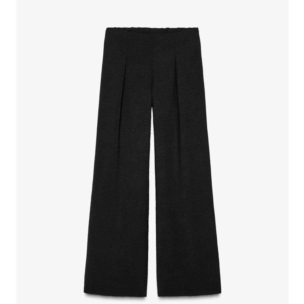 Zara Black Wide-Leg Women's Pants size M